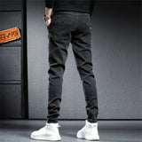 Summer Jeans Men demin  pants men Clothing Cargo pants Drawstring Slim Trousers r MartLion   