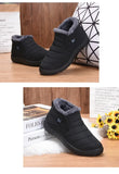 Men's Winter Shoes Warm Black Ankle Boots with Waterproof Snow Casual Cotton MartLion   