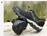 Breathable Hiking Shoes Men's Non-slip Outdoor Trekking Sneakers Rock Climbing Footwear Sports Quick-dry Aqua Fishing Mart Lion   