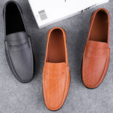 Super Soft Men&'s Moccasins Slip Loafers Flats Casual Footwear Microfiber Leather Shoes Mart Lion   