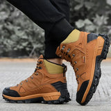 Leather Hiking Shoes Men's Winter Outdoor Sport Trekking Mountain Athletic MartLion   