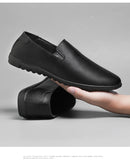 Leather Men's Shoes Casual Luxury Soft Loafers Moccasins Breathable Slip on Lazy Driving MartLion   