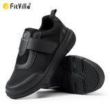 FitVille Diabetic Shoes Men's Extra Wide Width for Swollen Feet Neuropathy Diabetic Pain Relief Lightweight Walking Casual MartLion   