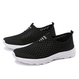 Men's Sneakers Casual Shoes Tenis Luxury Trainer Race Breathable Loafers Running MartLion Black White 38 