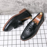 Slip On Men's Loafers Microfiber Leather Dress Shoes Formal Footwear Mart Lion   