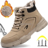 Safety Protective Boots Work Safety Shoes Men Winter Safety Boots Anti-puncture Work Shoes Steel Toe Work Boots Indestructible MartLion