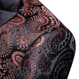 Men's Luxury Silk Blazer Party Wedding Show Jacket Suit Gold Thread Slim Dress Suit Barry Wang Mart Lion   
