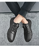 Leather Casual Shoes Men's Ankle Boots High Top Sneakers Luxury Designer Loafers Moccasin Driving Motorcycle MartLion   