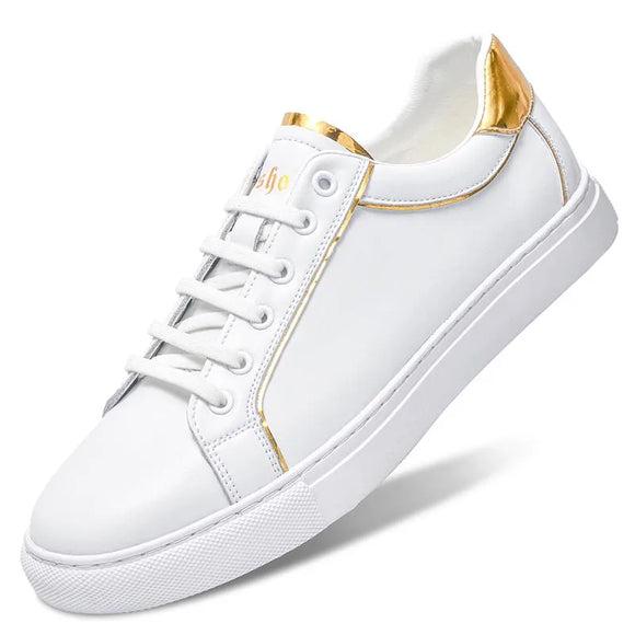Spring Summer White Outdoor Hiking Shoes Casual Genuine Leather Skateboard Men's Sneakers MartLion WHITE 47 