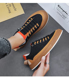 Print Canvas Sneakers Men's Designer Vulcanized Shoes Streetwear Platform Sneakers Slip on MartLion   