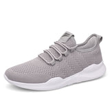 Men's Sneakers Mesh Breathable Running Shoes Light Non-slip Classic Sports Casual White Women Couple Tenis Masculino Mart Lion Gray 36 China