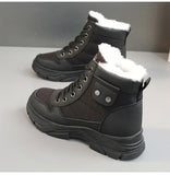  High Top Padded Women's Boots Casual Outdoor Snow Classic Faux Fur Cotton Shoes Anti-slip Footwear MartLion - Mart Lion