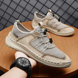 Breathable Men's Casual Sneakers Slip On Walking Shoes Outdoor Sport Footwear Durable Rubber Hiking Running Zapatos Mart Lion   