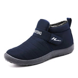 Cotton Shoes Winter Couple Cotton Boots plus Velvet Warm Leisure Snow Women Mart Lion 801 Blue (men) 40 