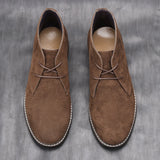 Suede Desert Boots Brand Men's Leather Ankle Retro Casual MartLion   