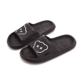 Thick Platform Slipper Women Korean Eva Slippers Home Flip Flops Ladies Soft Sole Cloud Sandals Mart Lion Black 36-37 