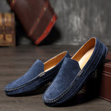 Suede Leather Men's Loafers Luxury Casual Shoes Boots Handmade Slipon Driving  Moccasins Zapatos Mart Lion   