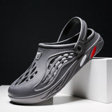 Men's Summer Shoes Sandals Holes Hollow Breathable Flip Flops Clogs Beach Slippers Zapatos Mart Lion sa007-huise 39 