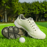 Men's Golf Shoes Spikes Training Golf Sneakers Comfortable Golfers Footwears Luxury Walking MartLion Bai 7 