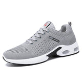 Casual Sports Shoes Men's sneakers Platform Outdoor Anti-skid Running Mesh Sports Zapatos Altos Hombre MartLion GRAY 39 