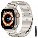 Metal Strap For Apple Watch Ultra 49mm 8 7 45mm 41mm Stainless steel smart watch bracelet Band iWatch 6 5 4 3 SE 44mm 42mm 40mm MartLion Starlight and tool For 38mm or 40mm 