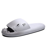Breathable Men's Slippers Summer Outdoor Slides Massage Flip Flops Non-slip Flat Beach Sandals Shark Sneakers Shoes Mart Lion 01-Grey 6 