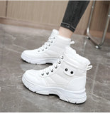 High Top Padded Women's Boots Casual Outdoor Snow Classic Faux Fur Cotton Shoes Anti-slip Footwear MartLion   