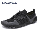 Light Men's Jogging Minimalist Shoes Summer Running Barefoot Beach Fitness Sports Sneakers Mart Lion D03-BLACK 40 
