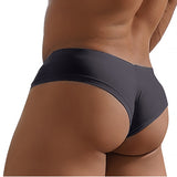 Style Modal Panties Jockstrap Men's Briefs Soft Slip Underwear Brief Underpants Slipy AD7211 Mart Lion AD325-Grey M 1pc