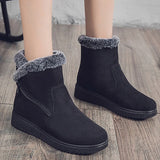 Women Snow Fur Boots Platform Soft Keep Warm Flat Winter Mujer MartLion   