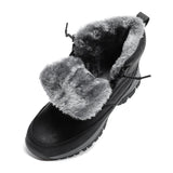  Winter Casual Padded Cotton Shoes Non-slip Combat Boots Warm Snow Men's Sports Hiking Safety Work MartLion - Mart Lion