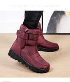 Waterproof Boots Women Casual Winter Warm Plush Soft Platform Snow Slip on Cotton Padded Shoes MartLion   