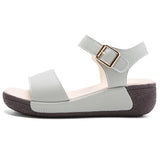 Microfiber Light Weight Wedge Women's Sandals Ankle Buckle Heel Height 5CM Platform MartLion   