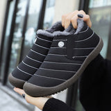 Men's Women Snow Shoes Waterproof Plush Warm Fur Non-slip Slip-on Winter Sneakers Botas Mujer Invierno Outdoor Mart Lion   