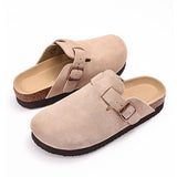 Women Classic Platform Clogs Slippers Girls Suede Clogs Slippers Thick Soles Cork MartLion   