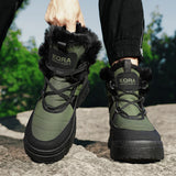 Outdoor Leisure Hiking Shoes and Warm Winter Cotton Trend Anti slip Sneakers Men's Ankle Boots MartLion   
