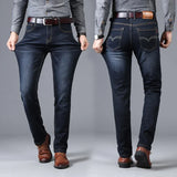 Stretch Autumn Winter Men's Jeans Men's Style Straight and Versatile Long Pants MartLion   