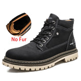 Autumn Winter Men's Military Boots Special Tactical Desert Combat Ankle Army Work Shoes Leather Snow