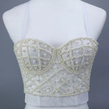 Women Bra Rhinestone Corset Party Clothes Lady Push Up Bra Woman Tops Clothing Gothic Shaper Vintage Bra Underwear MartLion