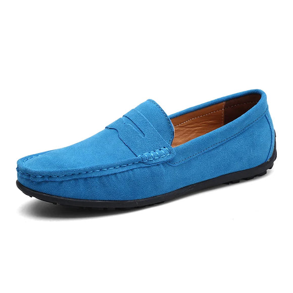 Men's Casual Brands Slip On Formal Luxury Shoes Loafers Moccasins Leather Driving Sneakers Hombre MartLion ROYAL BLUE 6.5 