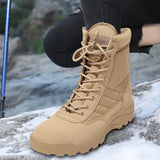 Men's Military Boots Desert Combat Outdoor Hunting Trekking Camping Tactical Winter Work Shoes MartLion   