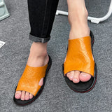 Men's Slides Slippers Summer Outside Men Sandals Breathable Classics Beach Slipper Flip Flop Anti-slip Casual Mens Shoes MartLion