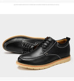 Classic Work Shoes Luxury Men's Casual Leather Shoes Driving Slip Platform Mart Lion   