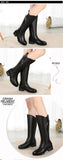 Women's Leather Female Ladies Boots Platform Snow Wool Plush Fur Warm Winter Mid Heel Zipper MartLion