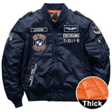 Winter Men's jackets bomber coat racing motorcycle Clothes luxury aviator tactical Field vintage military Clothing MartLion 9822 navy M 