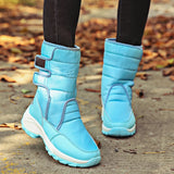 Women Boots Winter Keep Warm Mid Calf Snow Lovely Girls Winter Outdoor Sneakers Fluff Plush Winter Shoes MartLion   