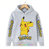 Kawaii Pokemon Hoodie Kids Clothes Girls Clothing Baby Boys Clothes Autumn Warm Pikachu Sweatshirt Children Tops MartLion The picture color 10 140 
