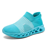 Blue Running Shoes for Men Women Summer Breathable Socks Shoes MartLion Blue 44 