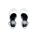 Luxury Full Diamond Ultra High Heel Thick Sole Roman Open Toe Sandals Women's Wedding Shoes MartLion   