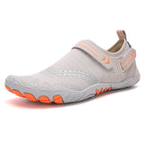 Aqua Shoes Women Barefoot Shoes Beach Upstream Breathable Sport Quick Drying River Sea Water Sneakers Hiking Mart Lion GRAY 35 